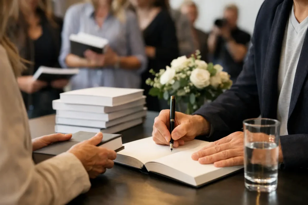 Como viver um lançamento de livro com autógrafos